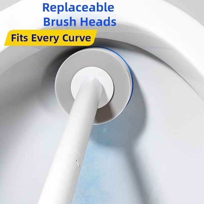 30 Ct Toilet Bowl Wand Refills - Disposable Scrub Pads 5X Cleaning Power Disinfecting Replacement Heads Compatible with Most Toilet Wand Systems Multi-Surface Bathroom Cleaner for Toilet Sink Bathtub