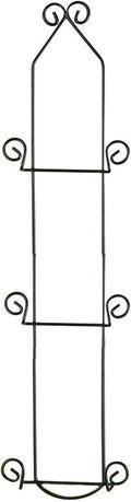 TRIPAR Vertical Wall Plate Rack, Black Display (3 Tiers) - Lightweight & Durable - Contains 3 Non-Adjustable Brackets - Elegantly Display Plates, Tiles, Artwork, & More