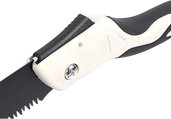 Folding Saw with Rubber Handle, 18.5 Inch Manganese Steel SK-5 Blade Pruning Saw for Hunting, Gardening, Camping and Trimming (blade 25cm)