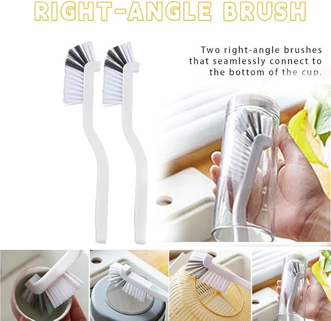 Crevice Cleaning Brush，12Pcs Multifunctional Hard Bristle Cleaning Tool with rubber gloves for Kitchen, Bathroom,Corner, Grout, Sink,toilet, Window Track, Bathtub, Vehicle, Faucets