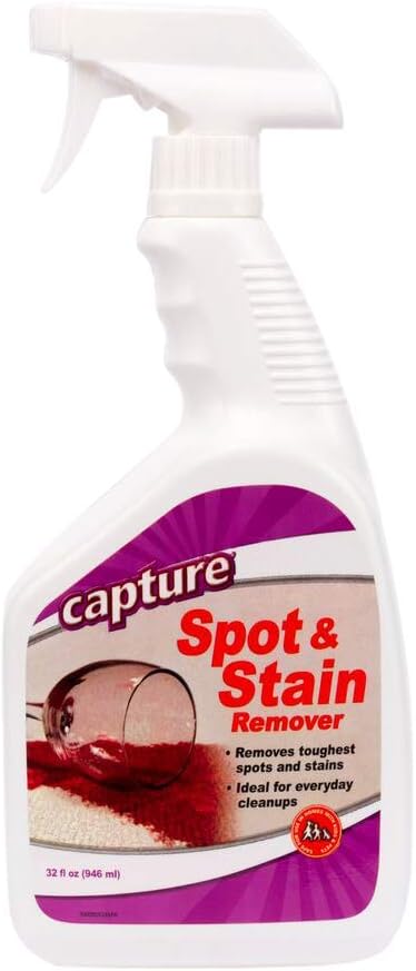 Capture Carpet Total Care Kit 100 Spot and Stain Remover (32 oz), Couch, Sofa Cleaner and Stain Remover Bundle