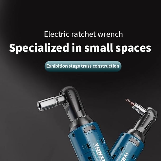 12V cordless ratchet kit, car repair screw and nut disassembly, with quick charger, suitable for home and car repair, is a holiday gift for men. (Battery*1)