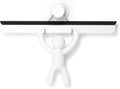 Umbra Buddy Bathroom Squeegee for Shower, Mirror, Window - Adhesive Storage Hook Included