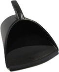 HandyPan Heavy Duty Dustpan, Black - Large Dust Pan Made in the USA with Tight Seal Lip to Keep Dust, Dirt, Debris In-Great for Home, Shop, Garage, Use-Stackable, Standing Dustpan for Wet or Dry Tasks
