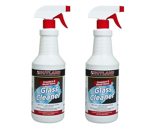 Rutland Fireplace Glass and Hearth Cleaner (2-(Pack))