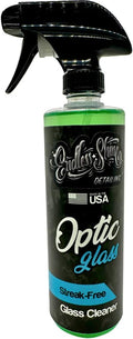 Endless Shine Detailing Optic Glass Streak Free Glass Cleaner - Safe for All Glass and Tinted Windows (16 oz)