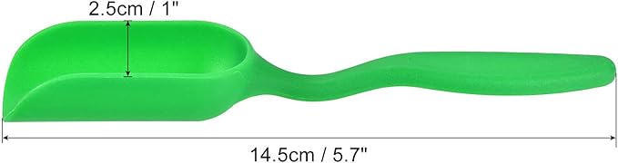 MECCANIXITY 5.7 Inch Gardening Shovel Spoons 6 Pack Mini Soil Scoops Cultivation Transplanting Tools, Green
