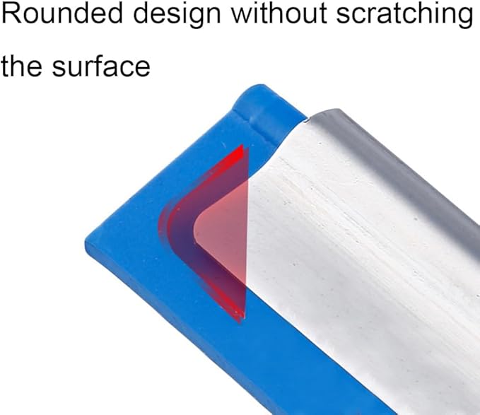 15cm 6in Blue Window Squeegee Bath Squeegee for Shower Glass Door, Mirrors, Tiles (6in/15cm, Blue)