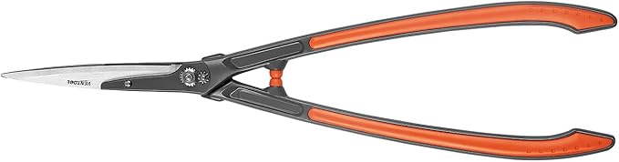 26-Inch Lightweight Straight Blade Hedge Shears, HRC54-56 Mn-steel Cutter with 8mm Cutting Capacity, for Trimming Lawn, Boxwood, Decorative Grasses & Bushes