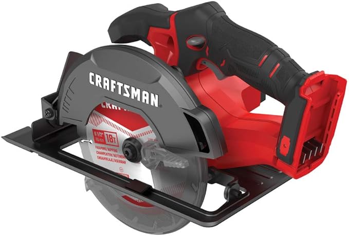 CRAFTSMAN V20 Cordless Circular Saw, 6-1/2 inch, Bare Tool Only (CMCS500B)
