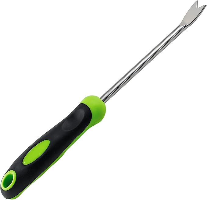 Dandelion Weeder Puller Tool with Soft Handle, Stainless Steel Garden Weed Remover Tool Weed Puller Tool Garden Weeder for Lawn Farmland Transplant Gardening Plant Tool