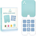 36 Pcs Sticky Refill Glue Cards, Compatible with Safer Home SH502, Dynatrap DT3005W-DS3, DT23005-06, Targets Moth, Fly, Mosquito, Gnat and More, Safe and Super Sticky (Aqua Blue)