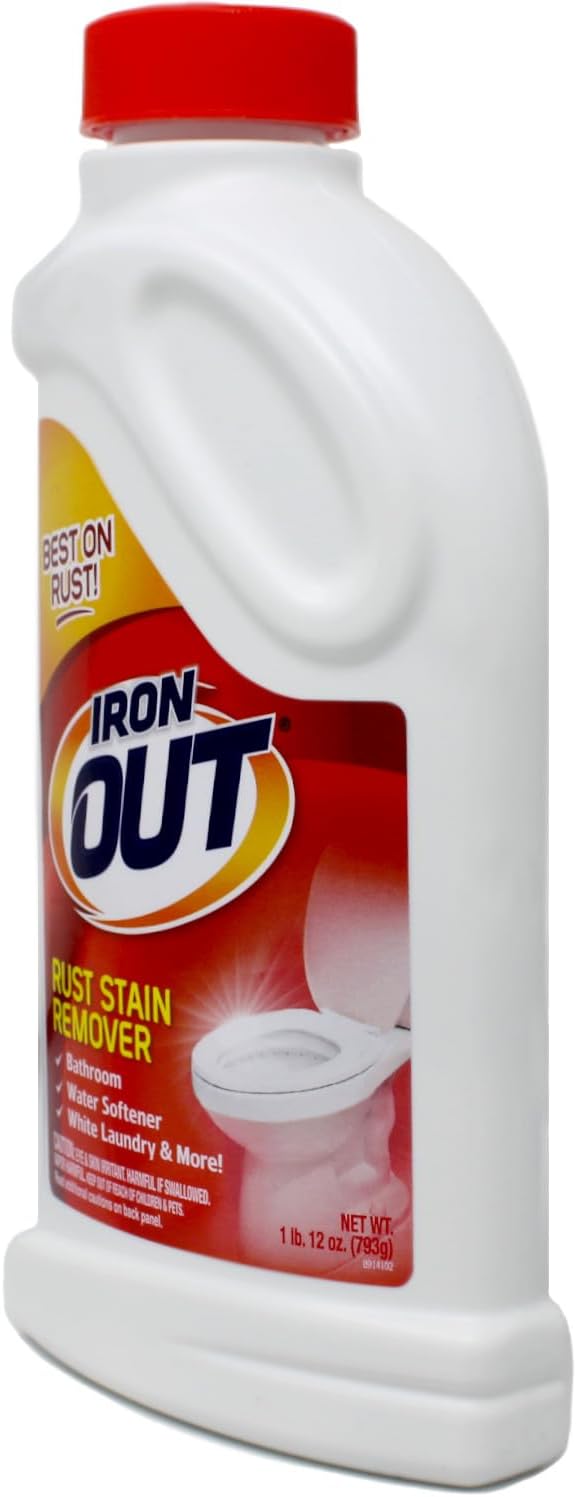 Iron OUT IO30N Rust Stain Remover Powder, 1 lb 12 oz Bottle, 2 Count