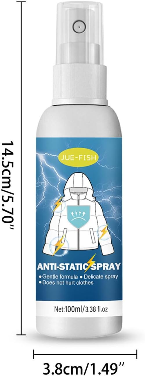 Anti-Static Spray Cling Free Static Guard Spray Static Spray for Clothes Eliminate Static Shock
