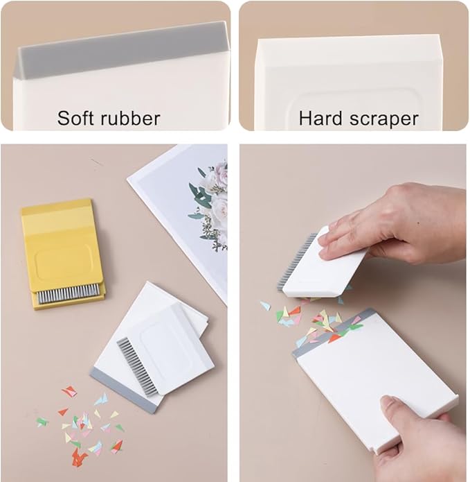 Kitchen Sink Squeegee and Countertop Brush,3 in 1 Mini Squeegee Sponge Countertop Dirt Cleaning Brush,Multi Purpose Compact Brush Cleans Wet and Dry Spills