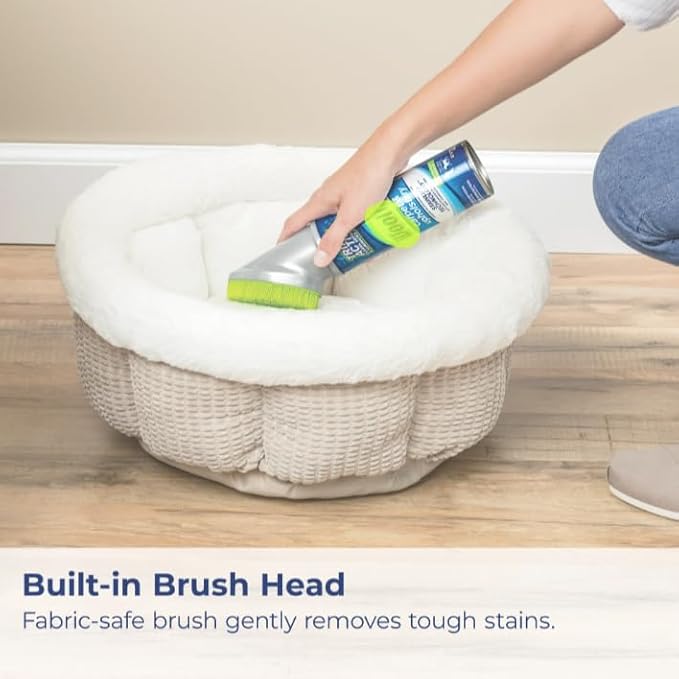 Carpet and Upholstery Foam Cleaner with Built-in Brush, Triple Action Stainlift Technology for Stairs, Fabrics, Pet Odors