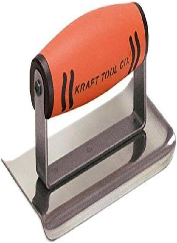 Kraft Tool CF142PF 1/4-Inch Radius Curved End Edger with ProForm Handle, 6 x 2-1/2-Inch