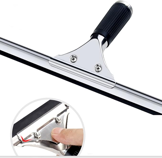 Black 15cm 6in Window Squeegee All Purpose Squeegee for Glass Shower Doors, Car Window, Home Mirrors, Bathroom Cleaner Wiper Accessory(6in/15cm, Black)