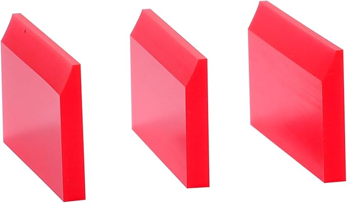 2-inch Extra Small Rubber Squeegee Flexible and Soft Non Scratching for Resin 3D Printing Cleanup, Car Rear Glass Cleaning, Mirror Cleaning, Window Tint Films, Pack of 3