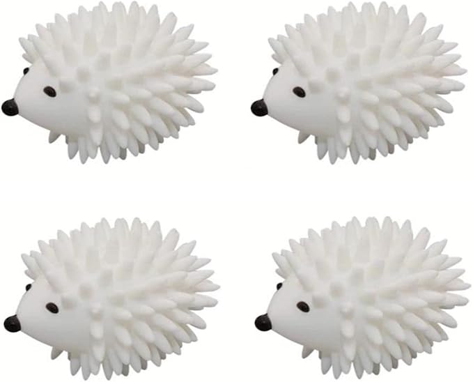 Laundry Dryer Balls - 4 Pack Premium Reusable Dryer Balls Replace Laundry Drying Natural Fabric Softener (White)