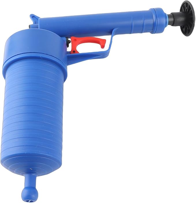Air Power Drain, High Pressure Drain Opener for Clogged Toilet Bathtub Sink, Reusable Air Plunger Pump with 4 Suction Cups for Bathroom Kitchen Floor Drains