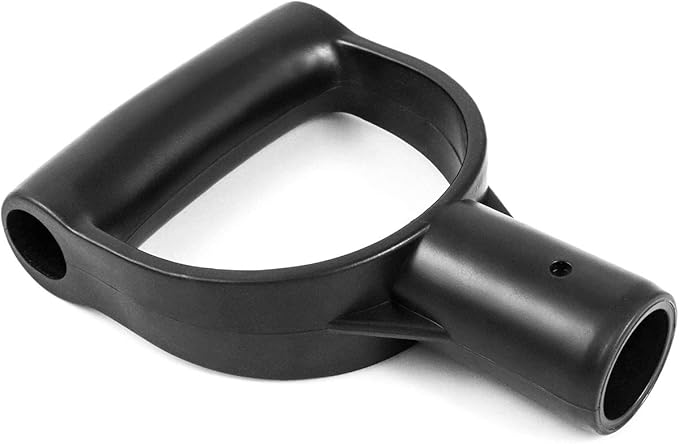 QWORK Shovel Grip Handle, 1-1/8" Inside Diameter PVC D-Shaped Grip Shovel Handle Replacement for Digging Raking Tools