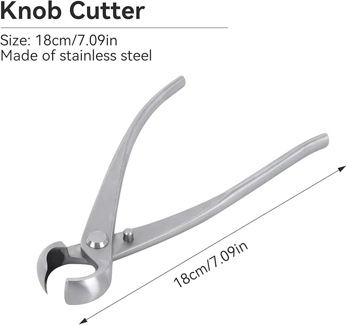 Bonsai Tools Concave Cutter Knob Cutter 180 mm BonsaiCutters Branch Cutter Bonsai Scissor Tree Clippers Pruning BonsaiTrimmer Gardening Tools