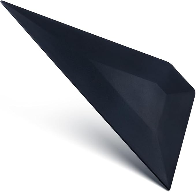 FOSHIO Small Squeegee Window Tinting Tools, Triangle Car Wrap Vinyl Tucking Tool, for Wrapping, Wallpaper Smoothing, Film Application Kit (Black)