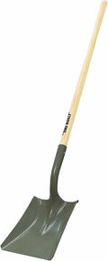 Truper 33465 Tru Built Square Point Shovel, Rolled Steps, Long Handle, 45-Inch