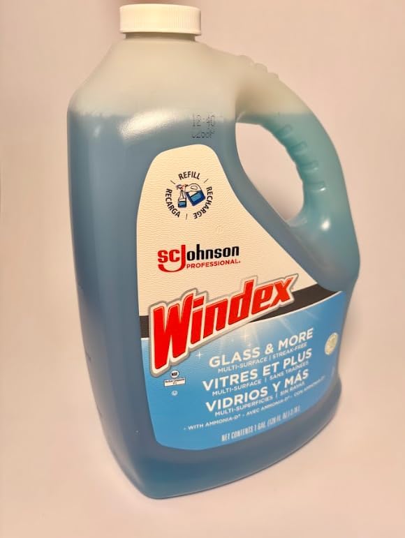 Windx Glass cleaner Streak Free Shine for Windows Mirrors Multi Surface Cleaning Professional Cleaner