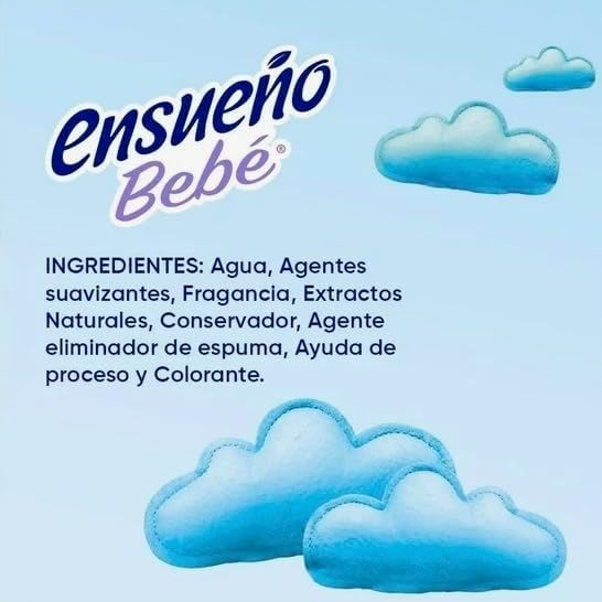 Ensueño Bebé Fabric Softener, Dermatologically Tested, Plant Origin, 740ml, 3 Pack