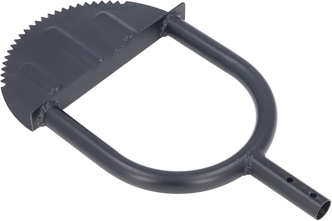Half Moon Saw Tooth Lawn Edger Long Handle Garden Tool for Sidewalk Flower Bed Edging and Trimming