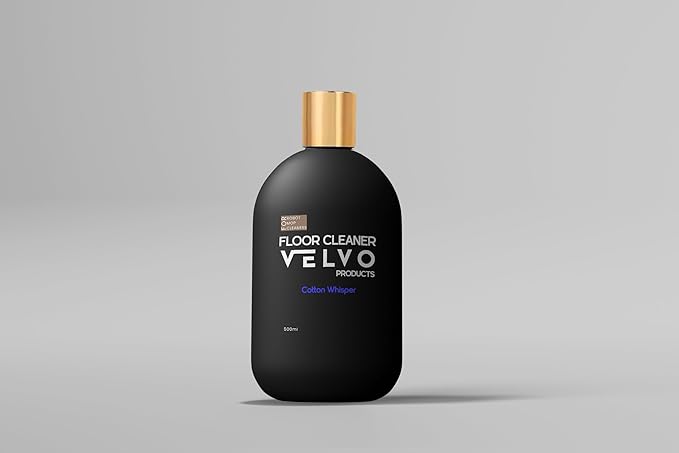 Velvo Scented Floor Cleaning Solution for Robot Mops – Compatible with Roborock, Dreame, Roomba – Low Foam 1:300 Concentrate, Multi-Surface Cleaner for Hardwood & Tile, 500ml (Cotton Whisper)