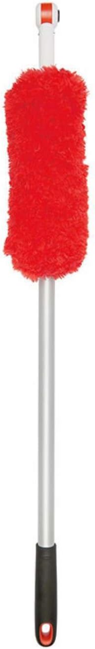 OXO Good Grips 3-in-1 Extendable Microfiber Long Reach Duster with Interchangeable Heads, 8 ft
