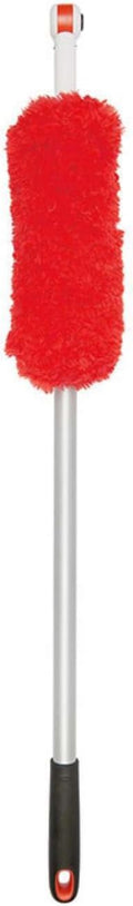 OXO Good Grips 3-in-1 Extendable Microfiber Long Reach Duster with Interchangeable Heads, 8 ft