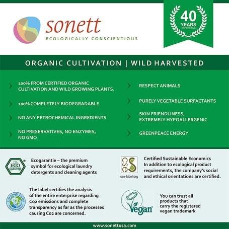 Sonett Organic Dishwashing Liquid Calendula 10 Fl.Oz Certified Organically Grow (Pack of 6)
