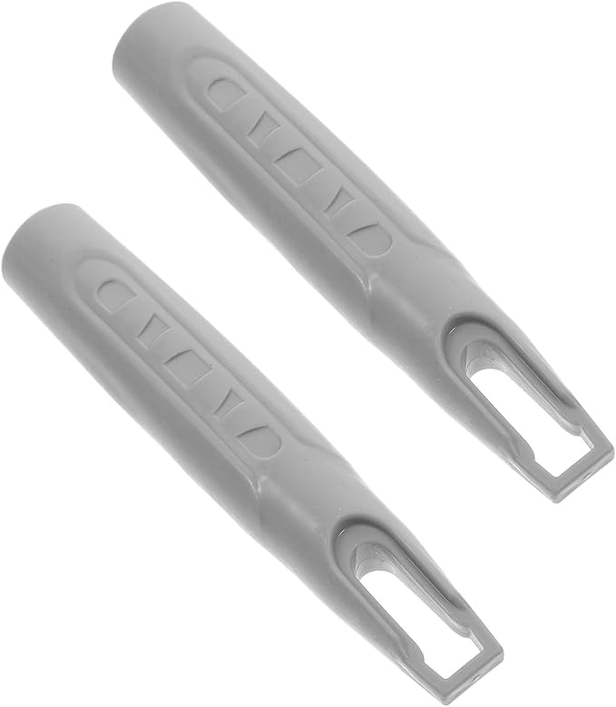 2pcs 19mm Mop Rod Handles with Plastic End Caps Replacement Grips for Broom and Dustpan Accessories Indoor Cleaning Tools