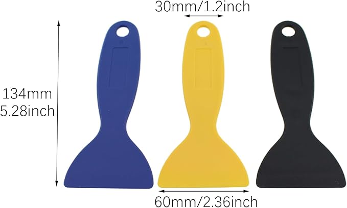 RLECS 15PCS High Toughness Environmentally Friendly Plastic Scraper 134x60mm Bubble Remover Sticker Installation Tools Cell Phone Film Squeegee
