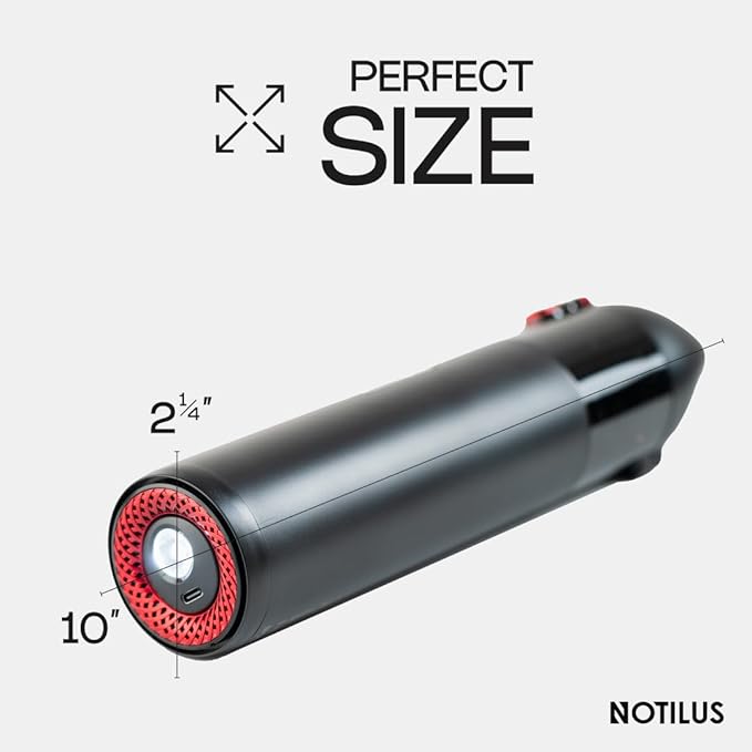 Cordless Handheld Vacuum Cleaner - Portable Cordless Vacuum - Versatile Cordless Vacuum Cleaner for Home and Car - Wireless Vacuum for Home & Car - Vacuum Cleaner - Hand Held Vacuum by Notilus