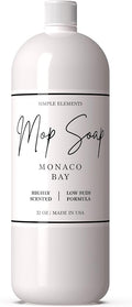 Mop Soap Highly Scented Fragrance, Long Lasting Luxury Floor Cleaner for Hardwood, Tile, Laminate & Stone, Low Suds No Residue Formula, All Mop Types, Made in USA, 32oz Monaco Bay Fragrance