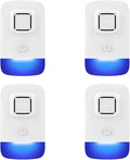Ultrasonic Pest Control Repeller Plug in, Electronic Rodent Repellent for Indoor Home, Mosquito Repellent, Cockroach Killer, Spider Repellent (4 Pack)