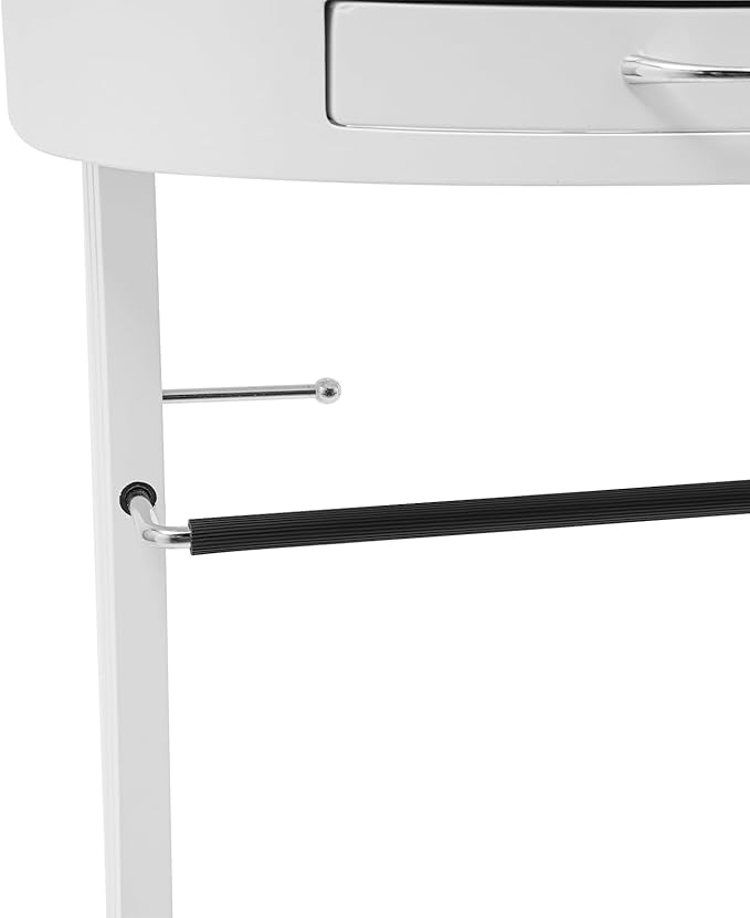 Valet Stand with Drawer and Top Tray, Wood Mens Suit Valet Stand with Wood Base, Freestanding Clothes Valet Stand with Hanger, Storage Organizer for Entryway Office Living Room (B, White)