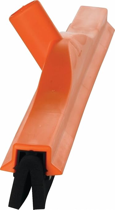 Vikan 77547 Squeegee,Fixed Head,Floor,24",PP/RB,Orange