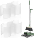 2pcs Double Clamp Broom and Dustpan Connector Set, Secure Cleaning Pole Clamp Accessories for Household Sweeping Tools, Sturdy Dustpan Handle Clip for Home and Office Use