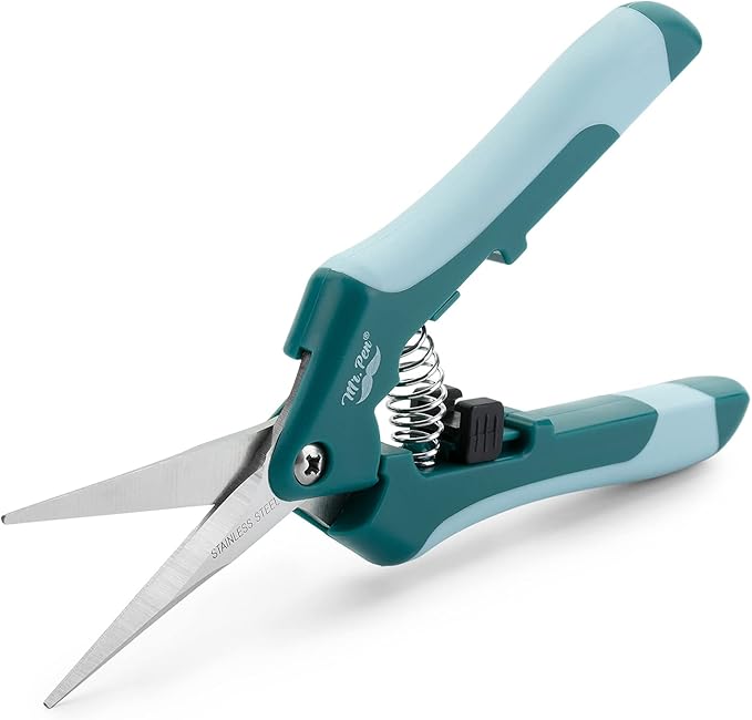 Mr. Pen Gardening Scissors, 6.5 Inch, Pruning Shears with Straight Stainless Steel Blade, Garden Clippers