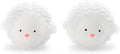 Kikkerland Set of Two Reusable Dryer Buddies for Laundry – Fabric Softener Dryer Balls – Control Static, Remove Wrinkles, Dry Clothes Faster, Lambs