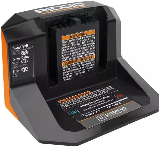Buho Ridgid 18V Cordless Oscillating Multi-Tool Bundle with 2.0 Ah Battery, Charger, 14-Piece Blade Accessory Kit, Tool Bag & Flashlight