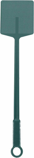 HARFINGTON Fly Swatter 4.5"x3.9" Plastic Manual Heavy Duty Long Handle Fly Swatter for Home Indoor Outdoor, Cyan