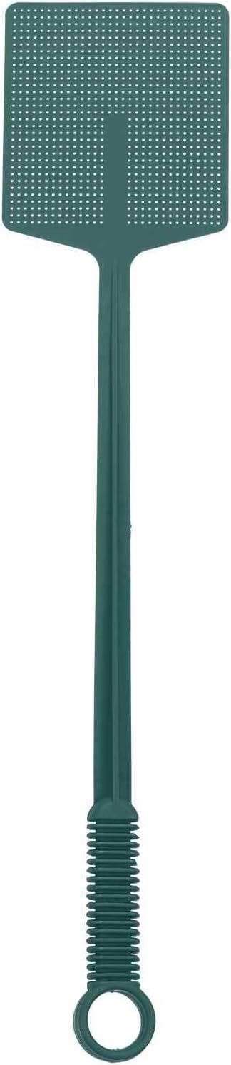 HARFINGTON 4pcs Fly Swatter 4.5"x3.9" Plastic Manual Heavy Duty Long Handle Fly Swatter for Home Indoor Outdoor, Cyan