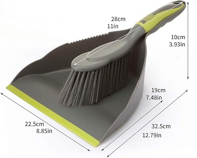 Dust pan Broom Dustpan Brush - Dust Pans with Brush, Dustpan and Brush Set, Handheld Broom and Dustpan Set are Used to Clean Kitchens, Floors, Tables, and Animal Cages.